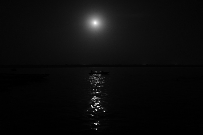 Moon Rise, Ganga, Varanasi