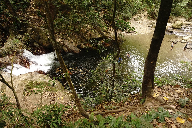 First waterfall, Pozo Azul, Minca, Santa Marta