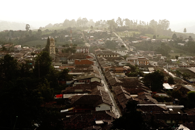 View from Mirador on Raining Day, Salento