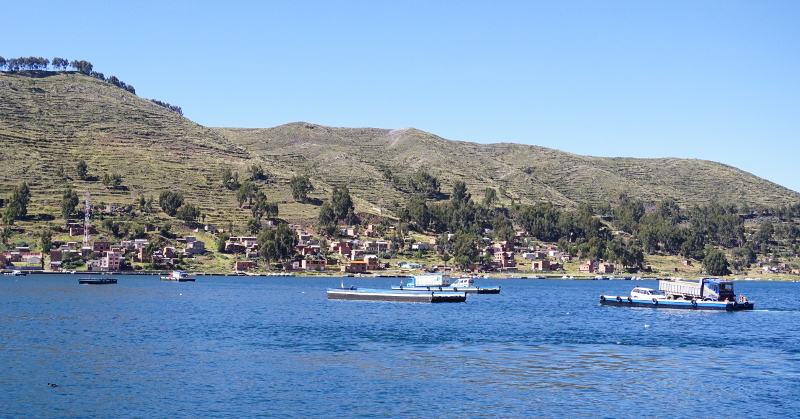 Crossing Lake Titicaca 