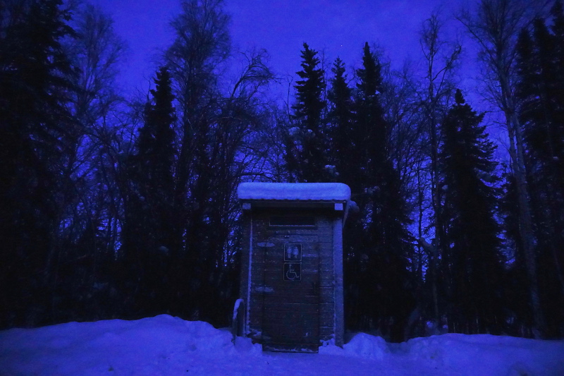 Outhouse, Colorado Creek, Elliott Highway, way to Artic Circle