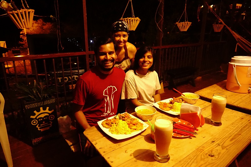 Dinner at Rancho Aparte, Taganga, Santa Marta