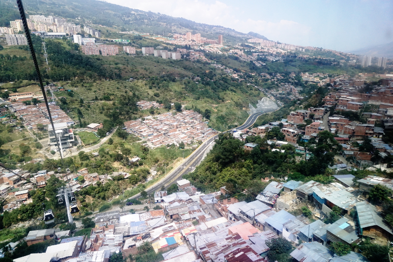 Cable Car, Slums of Medellin