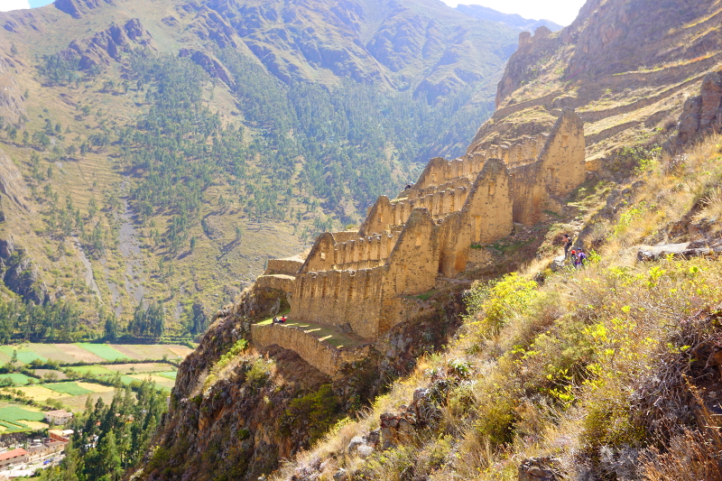 Inca Storage, Ollantaytambo, Sacred Valley, Peru