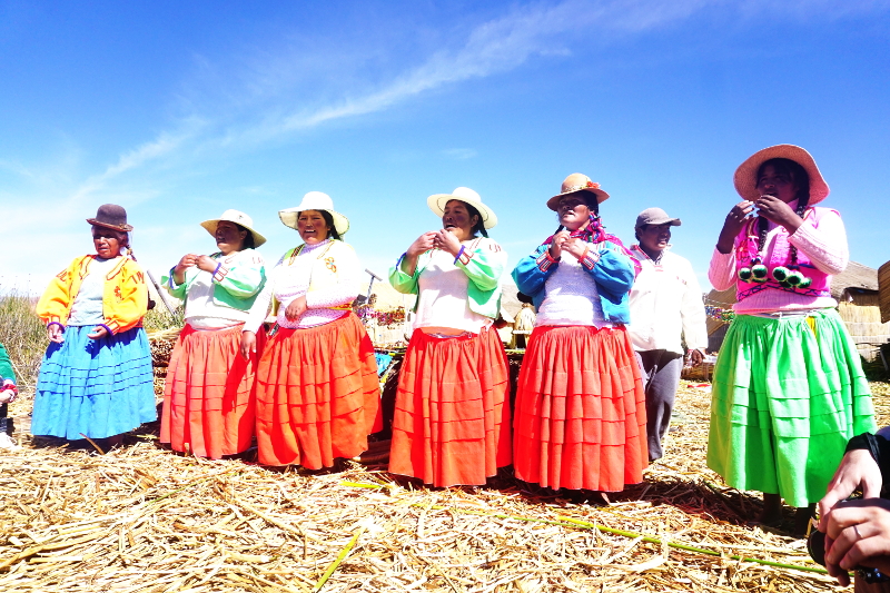 Traditional Ladies, Uros Islands, Puno