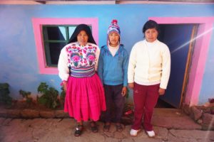 Family, Isla Amantani, Lake Titicaca