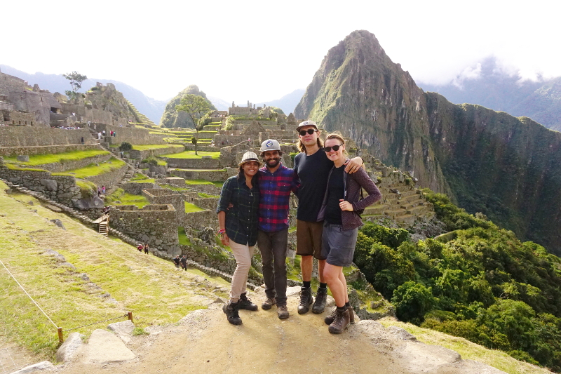 Group tour at Machu Picchu, Peru